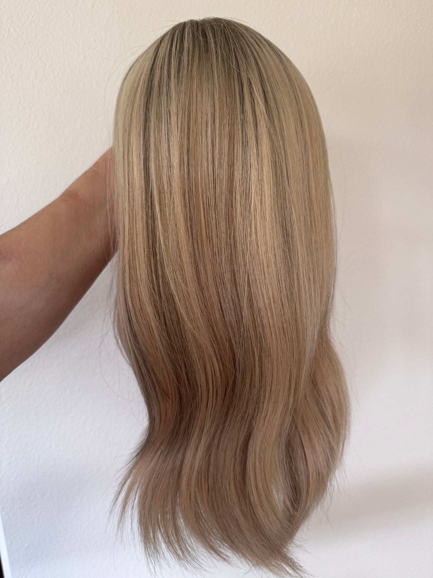 Toasted Vanilla 16” | EURO Human Hair | Silk Top Topper | Preorder