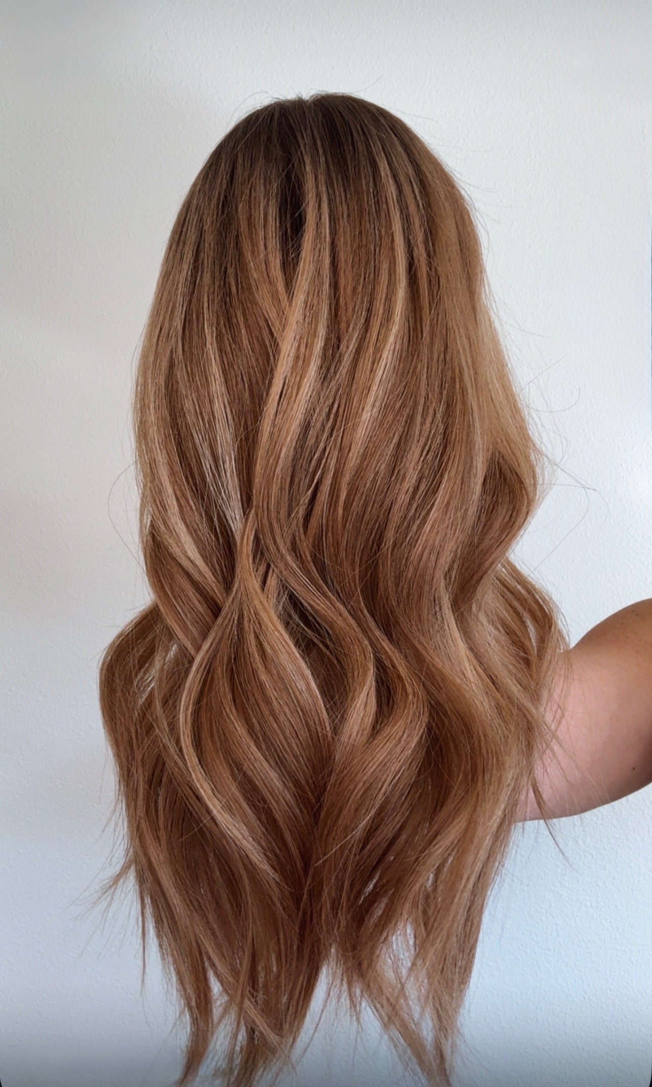 Caramel Macchiato 18” | EURO Human Hair | Closed Lace Topper