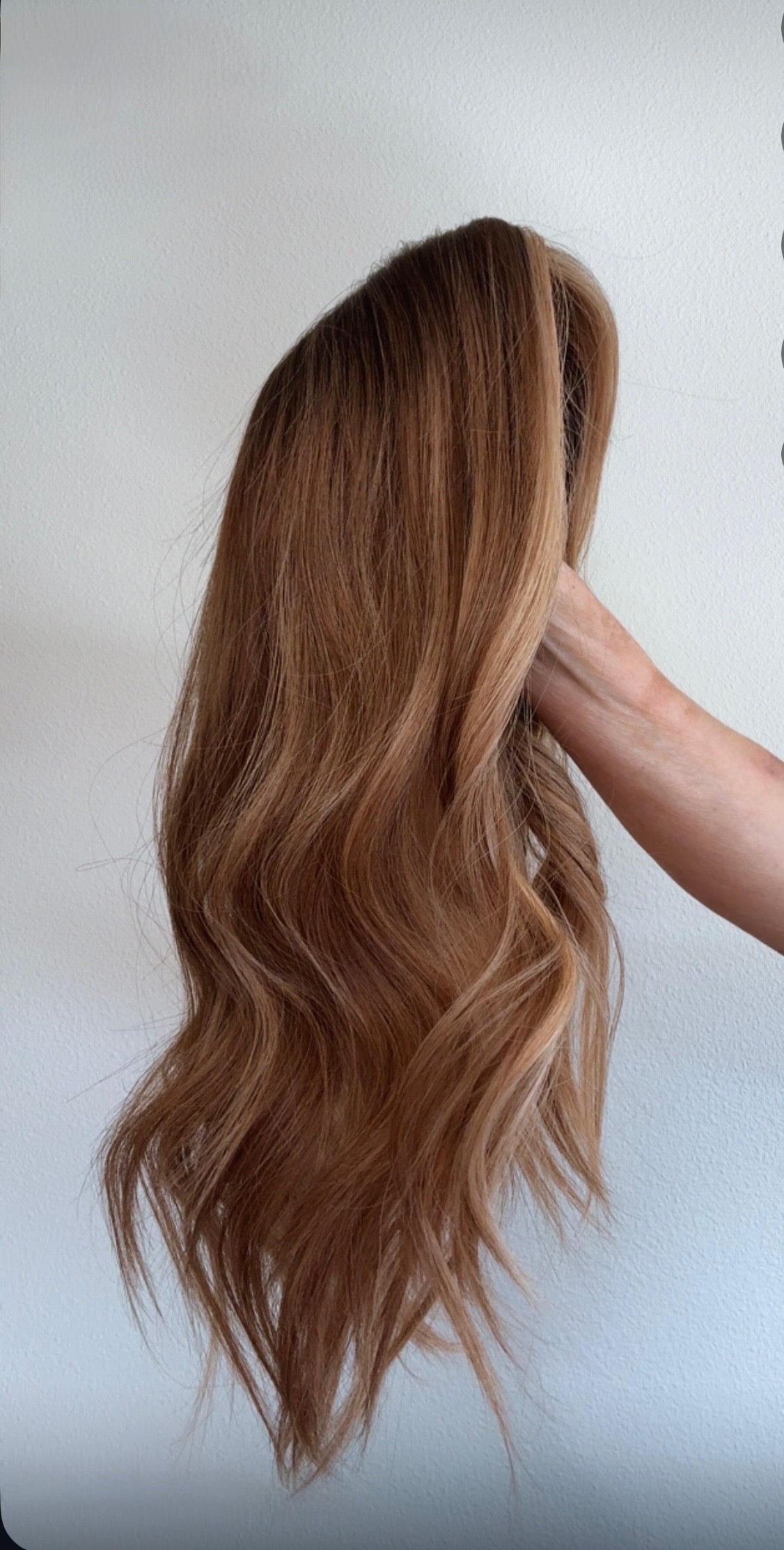 Caramel Macchiato 18” | EURO Human Hair | Closed Lace Topper | Preorder